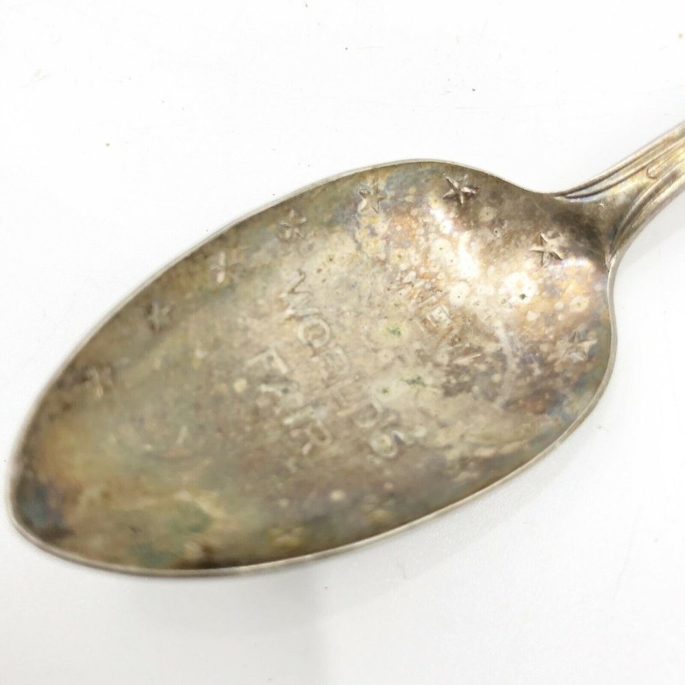 Vintage 1939 New York World's Fair PURE SILVER PLATED SPOON Official Souvenir - Picture 2 of 15